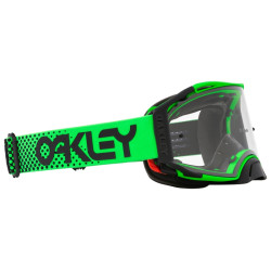 OAKLEY Airbrake MX Goggle - Moto Green B1B Clear Lens