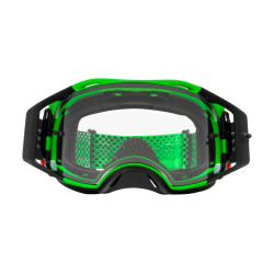 OAKLEY Airbrake MX Goggle - Moto Green B1B Clear Lens