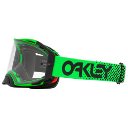 OAKLEY Airbrake MX Goggle - Moto Green B1B Clear Lens