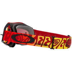 Masque OAKLEY Airbrake MX - TLD Trippy Red écran Prizm MX Torch