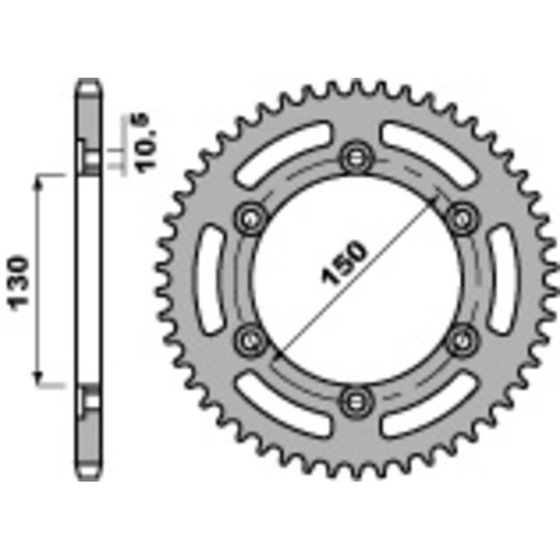 PBR Steel Standard Rear Sprocket 236 - 520