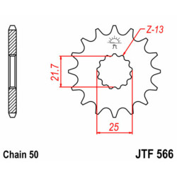 JT SPROCKETS Steel Standard Front Sprocket 566 - 530