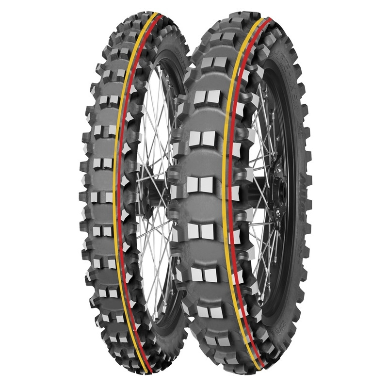 MITAS Tyre TERRA FORCE-MX SM 110/90-19 NHS 62M TT SOFT TO MEDIUM RED YELLOW