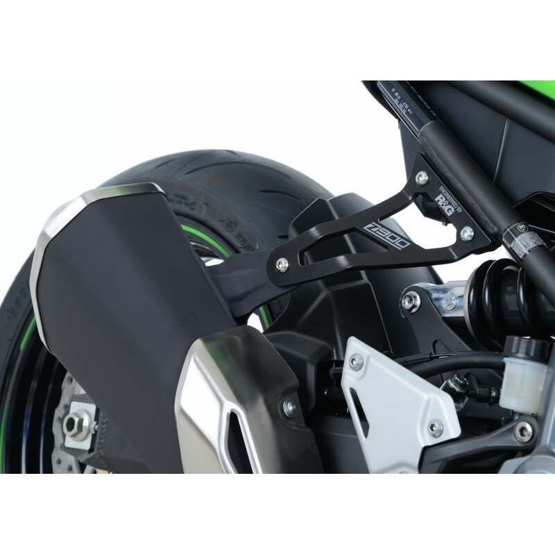 Patte de fixation de silencieux R&G RACING noir Kawasaki Z900