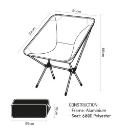 Chaise de camping OXFORD