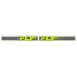 FLY RACING Zone Goggle Dark Grey/Hi-Vis - Iridiscent Green Mirror Lens