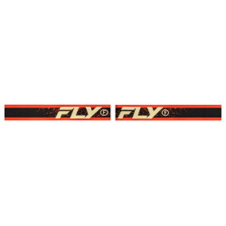 FLY RACING Zone Goggle Black/Red/Cream - Silver Mirror/Smoke Lens