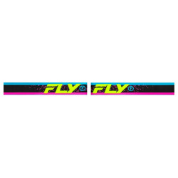 FLY RACING Zone Goggle Pink/Black/Hi-Vis - Black Mirror/Smoke Lens