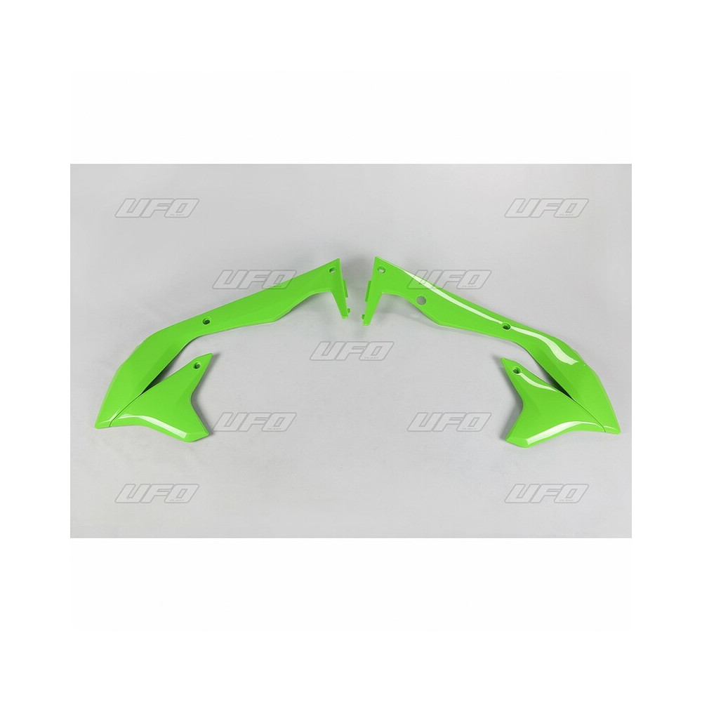 Ouïes de radiateur UFO vert Kawasaki KX450F