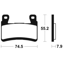 TECNIUM Street Performance Sintered Metal Brake pads - MF394