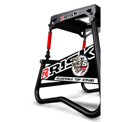 Lève moto RISK RACING A.T.S. inclinaison réglable avec plaque aimantée